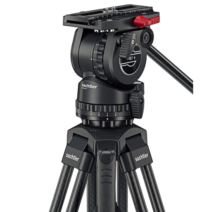 Sachtler FSB4 Fluid Head with 75/2 CF Tripod Spreader