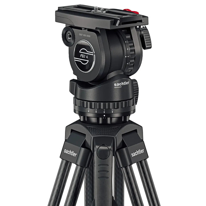 Sachtler FSB4 Fluid Head with 75/2 CF Tripod Spreader