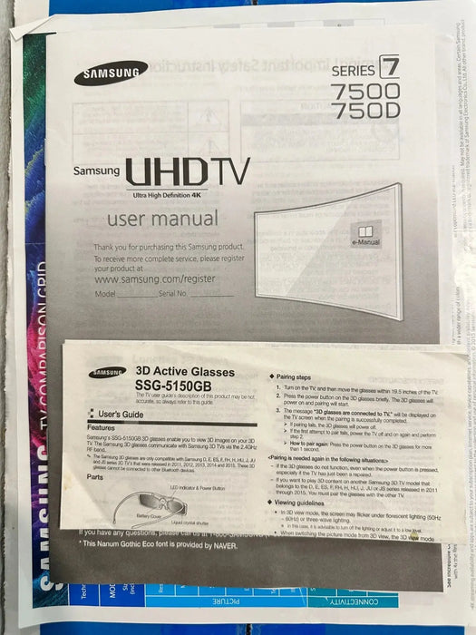 Samsung Curved 65-Inch 4K Ultra HD 3D Smart LED TV