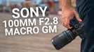 Sony FE 100mm f/2.8 GM OSS Macro Lens – Ultra‑Sharp Black