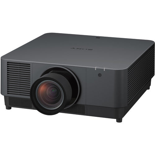 Sony VPL-FHZ91L/B 9000-lumen WUXGA 3LCD laser projector, front view (black)