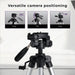 Takama 58-inch Aluminum 3-Section Tripod with 3-Way Pan Head for Cameras