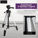Takama 58-inch Aluminum 3-Section Tripod with 3-Way Pan Head for Cameras