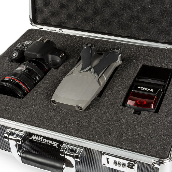 Ultimaxx Medium Aluminum Hard Camera Case with Dual Combination Locks