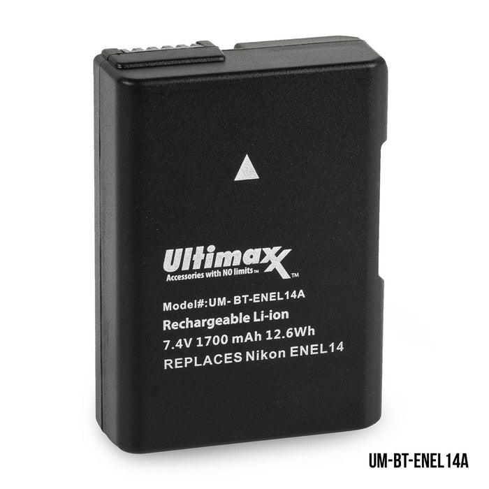 Ultimaxx High-Capacity Rechargeable Camera & Video Camera Batteries for Major Brands