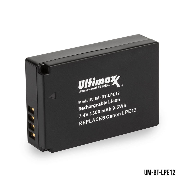 Ultimaxx High-Capacity Rechargeable Camera & Video Camera Batteries for Major Brands