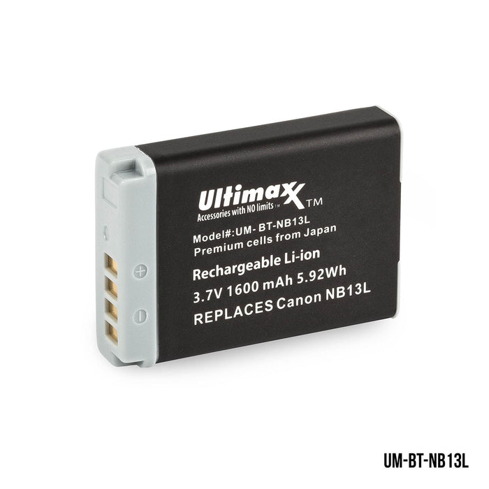 Ultimaxx High-Capacity Rechargeable Camera & Video Camera Batteries for Major Brands