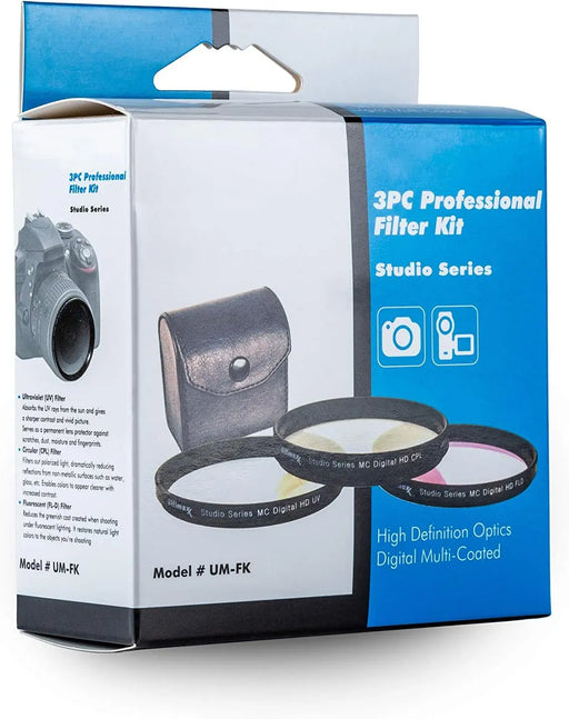 Ultimaxx 3 Piece Professional Filter Kit for DSLR/SLR Cameras (55MM)