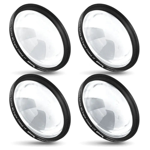 Ultimaxx 62mm Macro Close-Up Lens Filter Kit: +1, +2, +4, +10 Diopter