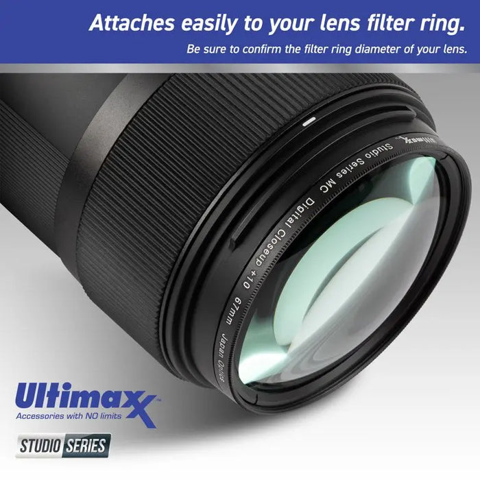 Ultimaxx 4PC Macro Close-Up Filter Kit 1-2-4-10 Diopter