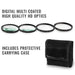 Ultimaxx 4PC Macro Close-Up Filter Kit 1-2-4-10 Diopter
