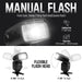 Ultimaxx Auto Camera Flash with LCD, Slave Mode, and Carry Pouch