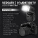 Ultimaxx Auto Camera Flash with LCD, Slave Mode, and Carry Pouch