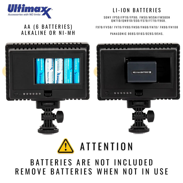 Ultimaxx Professional 160 LED Video Light Diffusers for DSLR Cameras
