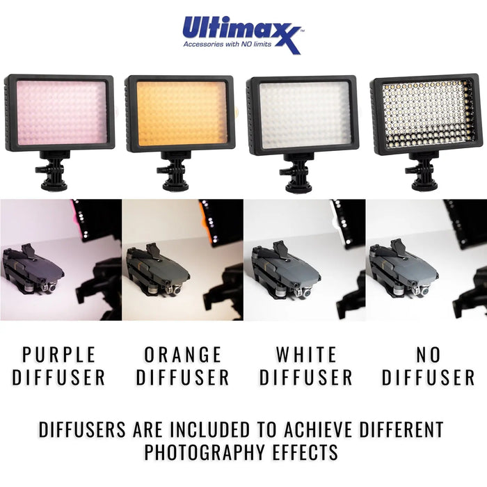 Ultimaxx Professional 160 LED Video Light Diffusers for DSLR Cameras