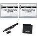 UltraPro 2-Pack High-Capacity LI-50B Replacement Battery for Olympus Cameras with Cleaning Kit