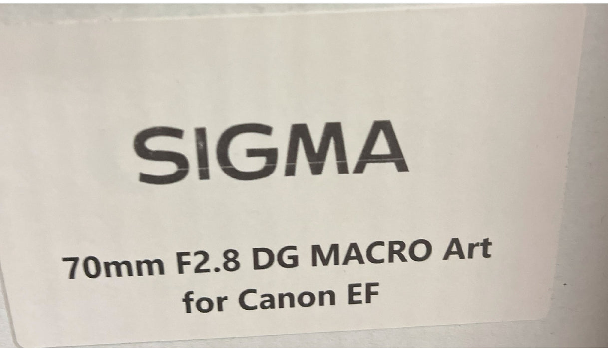 Sigma 70mm f/2.8 DG Macro Art Lens for Canon EF (Open Box)