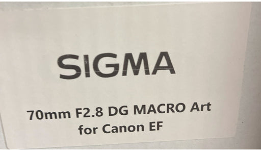 Sigma 70mm f/2.8 DG Macro Art Lens for Canon EF (Open Box) Sigma