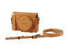 Sony digital camera case cover case light brown LCJ-HWA — view 1