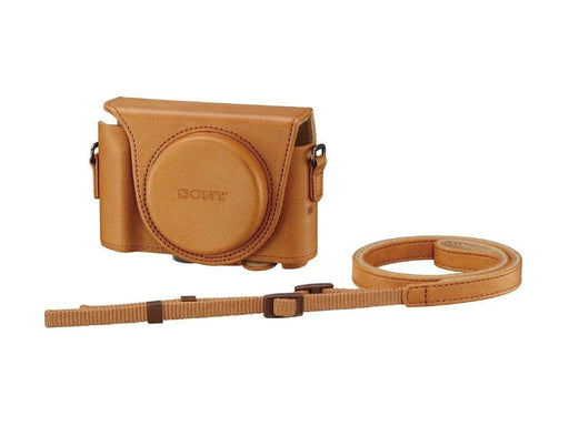 Sony digital camera case cover case light brown LCJ-HWA — view 1