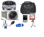 Sony A6100 Mirrorless Camera with 16-50mm White, 55-210mm Lens — view 1