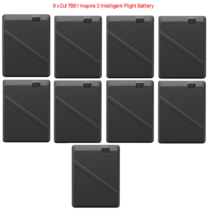 9 x DJI TB51 Inspire 3 Intelligent Flight Battery