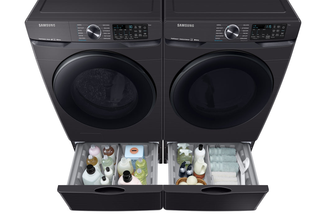 Samsung 5.0 cu. ft. Smart Front Load Washer Super Speed Black Stainless Steel