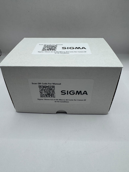 Sigma 70mm f/2.8 DG Macro Art Lens for Canon EF (Used, 10/10 Condition)