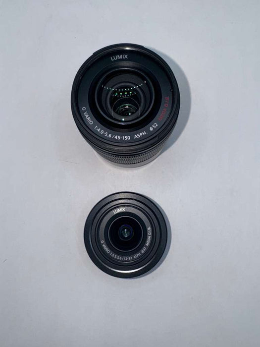 Panasonic LUMIX GX85 4K Digital Camera, 12-32mm and 45-150mm Lens Bundle (Open Box, Never Used)
