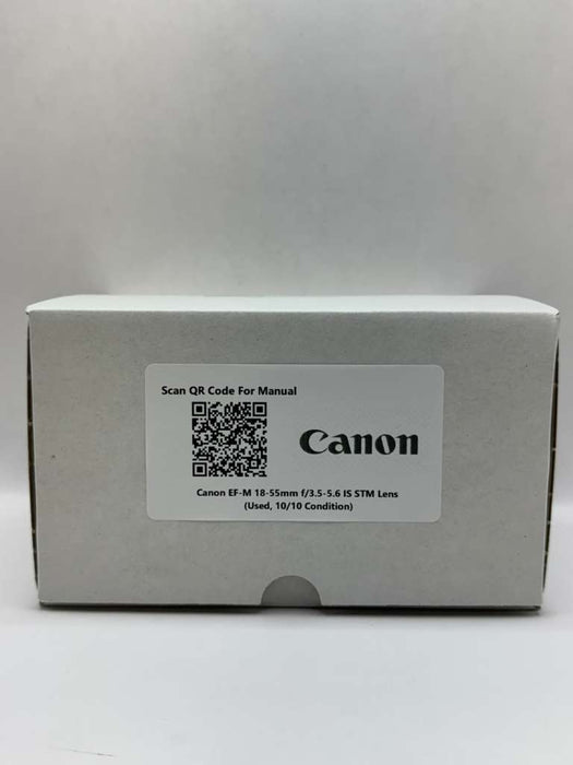 Canon EF-M 18-55mm f/3.5-5.6 IS STM Lens (Used, 10/10 Condition)