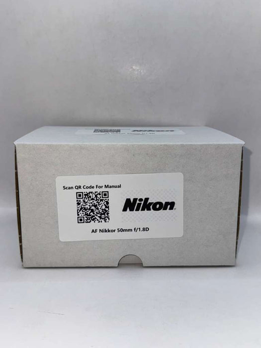 Nikon AF NIKKOR 50mm f/1.8D Lens (Open Box, Never Used)