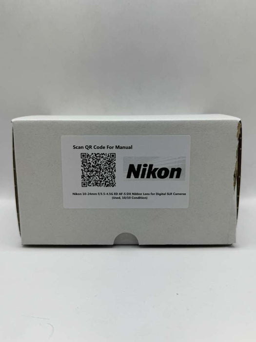 Nikon 10-24mm f/3.5-4.5G ED AF-S DX Nikkor Lens for Digital SLR Cameras (Used, 10/10 Condition)