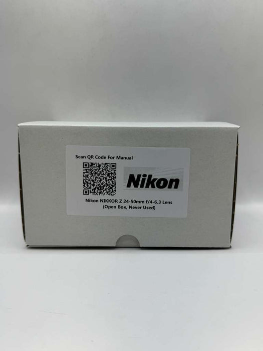 Nikon NIKKOR Z 24-50mm f/4-6.3 Lens (Open Box, Never Used)