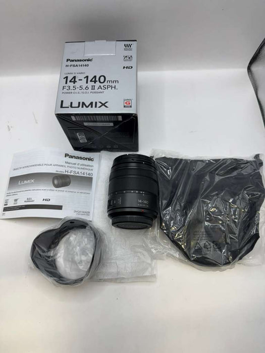 Panasonic Lumix G Vario 14-140mm f/3.5-5.6 II ASPH. POWER O.I.S. Lens (Open Box,Never Used)