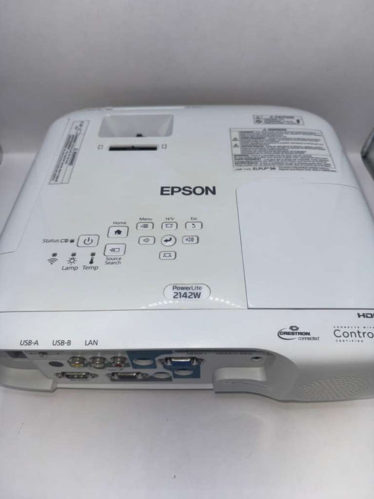 Epson PowerLite 2142W - "Lamp Hours" 490 Hrs (Used, 8/10 Condition)