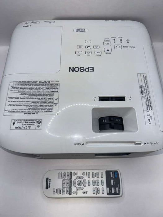 Epson PowerLite 2142W - "Lamp Hours" 490 Hrs (Used, 8/10 Condition)