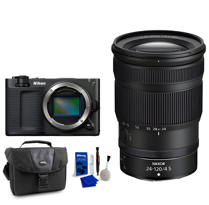 Nikon ZR Cinema Camera with 24-120mm f/4 Lens Kit With Soft Padded Camera Bag + Cleaning Kit