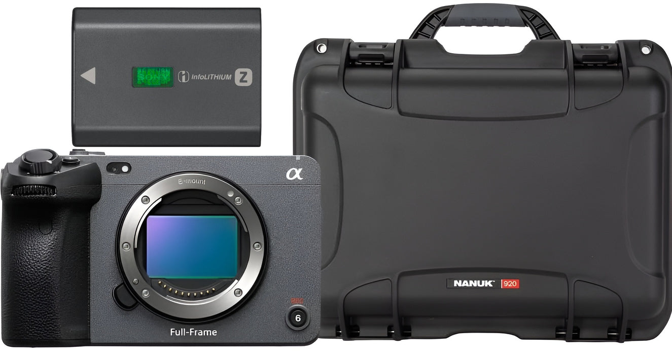 Sony Alpha FX3A Cinema Line Full-Frame Camera (Body Only) Bundle with NP-FZ100 Rechargeable Lithium-ion Replacement Battery And Hard Case