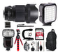 SIGMA - 85mm f/1.4 DG HSM Art For Canon+ LED Light + Kingston 128GB + Monopod Professional Bundle Sigma