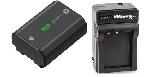 Sony NP-FZ100 Rechargeable Lithium-Ion Battery + Ultimaxx AC/DC Charger — view 1