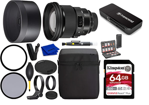 Sigma 105mm f/1.4 DG HSM Art for Sony E + Filter Bundle — view 1