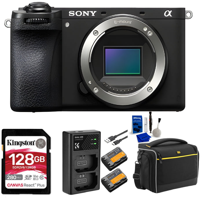 Sony a6700 Mirrorless Camera with Starter Bundle – 26MP APS‑C, 4K Video, 5‑Axis Stabilization