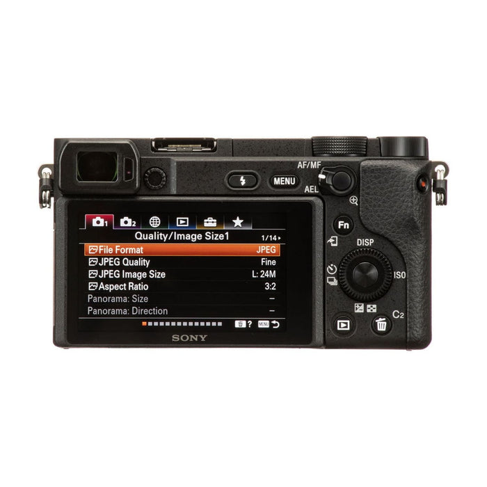 Sony Alpha a6400 Mirrorless Camera 18-135mm Lens Bundle 64GB Memory Kit