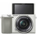 Sony A6100 Mirrorless Camera with 16-50mm White, 55-210mm Lens — view 3