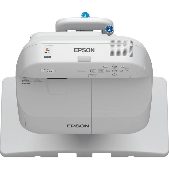 Epson BrightLink Pro 1430Wi w/ wall mount (Epson Ultra-Short Throw Wall Mount PowerLite & BrightLink 5XX Series #V12H675020)