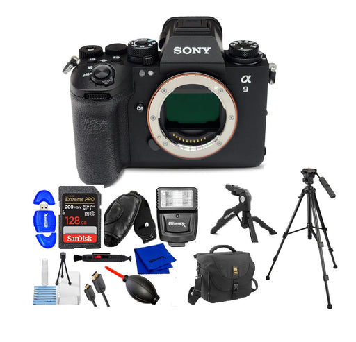 Sony a9 III Camera + SanDisk 128GB, Shoulder Bag & Tripod Bundle — view 1