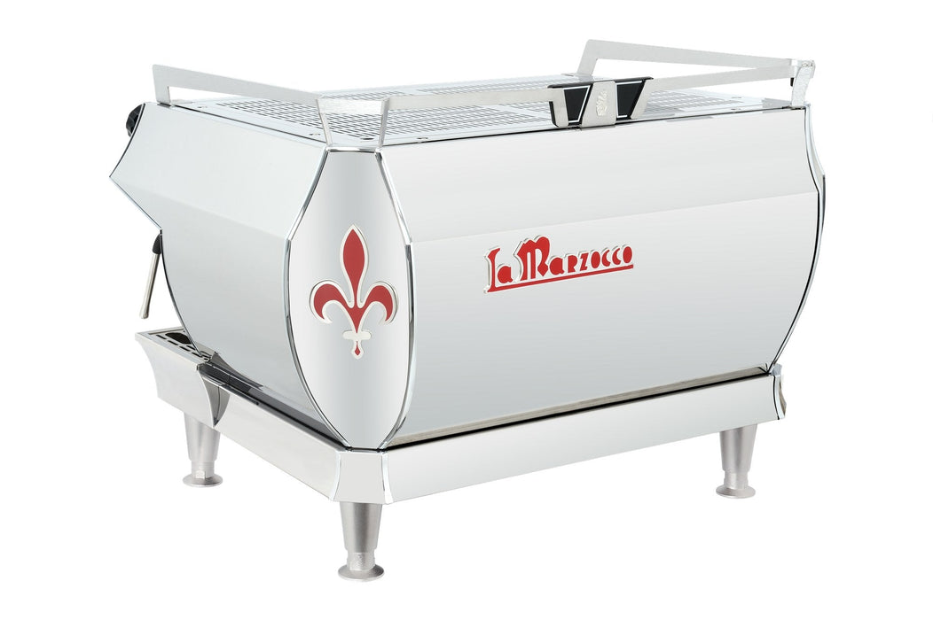 La Marzocco GB5 S AV 2-group commercial espresso machine — rear three-quarter view