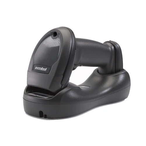 Zebra LI4278 cordless 1D linear barcode scanner with cradle, black