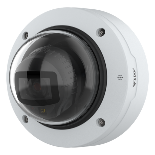 Axis P3285-LV 2MP Indoor AI Dome Camera (MFR 02980-001) — wall angle view