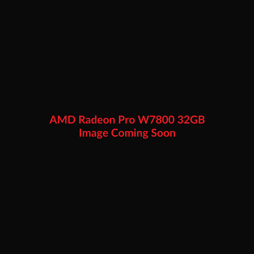AMD Radeon Pro W7800 32GB - Image Coming Soon